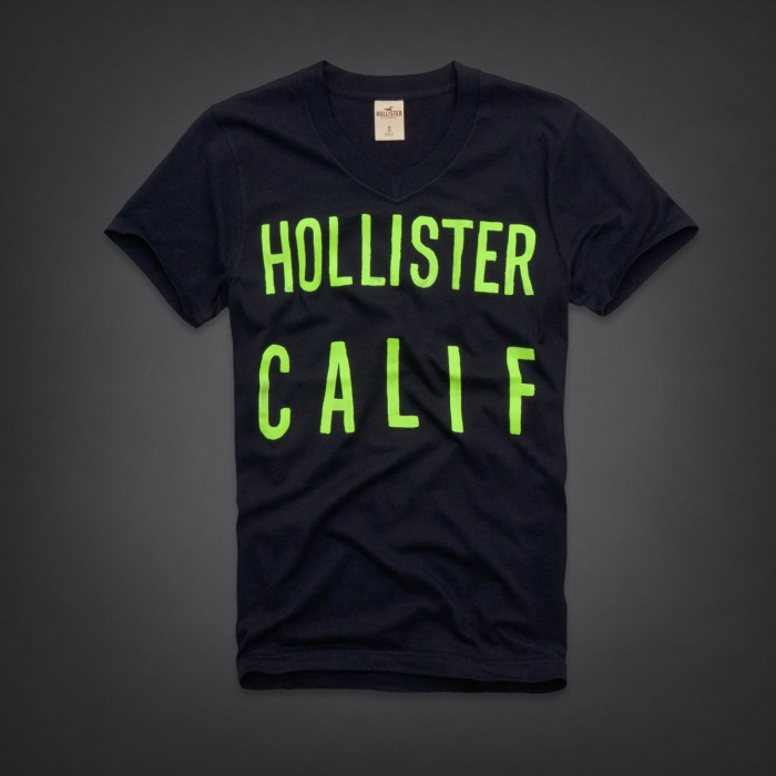 Hollister Hombres cuello en V Corto Remera HCO4158